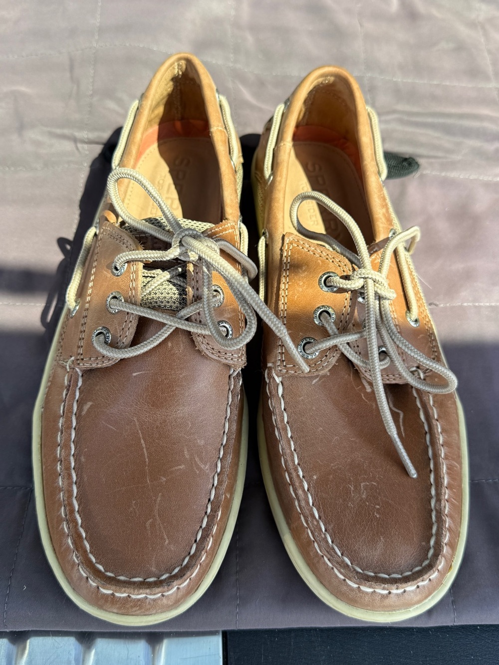 Sperry Men's Tan Leather Boat Shoes